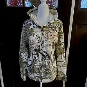 Coldwater Creek Zipper Hoodie With Pockets